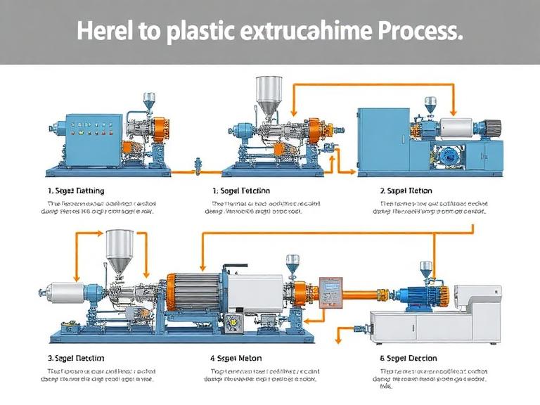 5 Steps of the Plastic Extrusion Machine Process