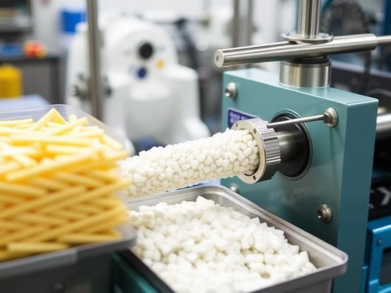 Feeding and Material Preparation of the plastic extrusion machine process